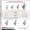 Service Caster 8 Inch Kingpinless Thermoplastic Rubber Wheel Swivel Top Plate Caster SCC SCC-KP30S820-TPRRF - alternate 5